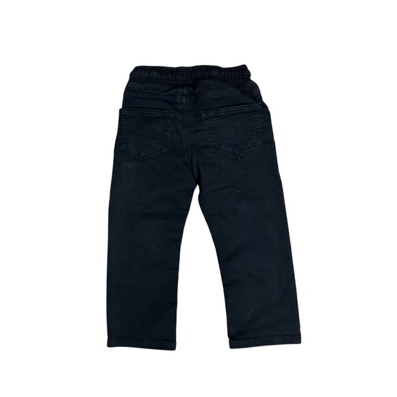 NEW Toddler Boys' Straight Leg Denim Pants - Cat & Jack Black 2T: Midweight - Picture 2 of 7